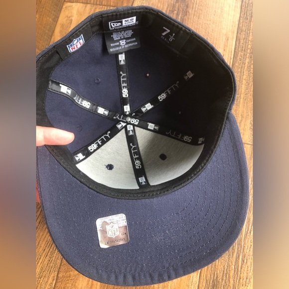 New Era 59FIFTY Chicago Bears NFL Fitted Hat Navy Size 7 1/8 “C" - Read- - Picture 6 of 6